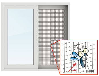 벌레퇴치 제로방충망제품 이미지